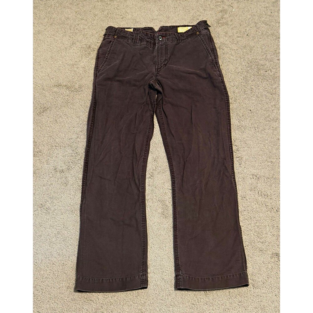 Original Penguin Munsingwear Men’s Brown Corduroy Pants Regular Fit Straight 32W